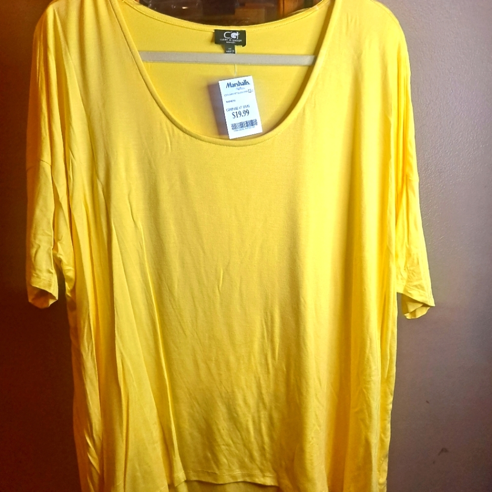 ***CHARITY SALE*** Cable & Gauge Yellow Tunic 1X NWT